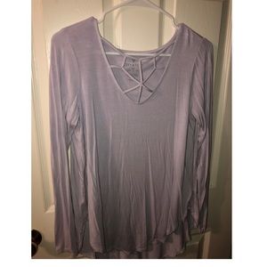 Light purple American Eagle long sleeve shirt